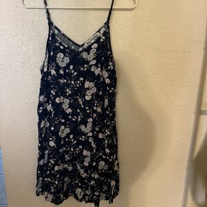 Wallflower Navy Floral Slip Dress